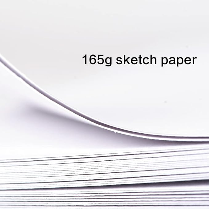 Square 5.1x 5.1"165gsm Colored Paint Journal Hardbound 128pgs (64Sheets Front Back Cold Pressed) Travel for Calligrapher Colored Pencil Sketch Doodles Handmade Cloth Cover Notebook. Secret Garden