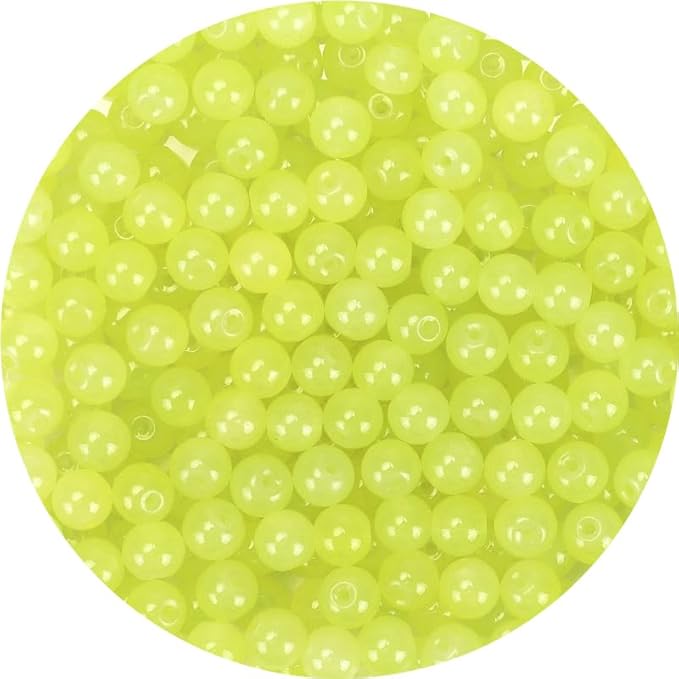 Yellow Glass Beads for Crafts– Bright Color 8mm Crystal Glass Beads for Bracelets, Necklace & DIY Crafts