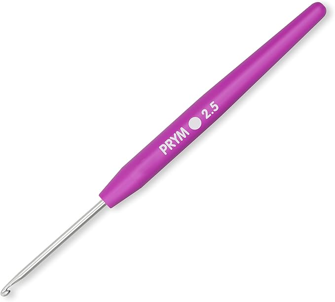 Prym Soft Grip Aluminum Crochet Hook Set, 2-6mm
