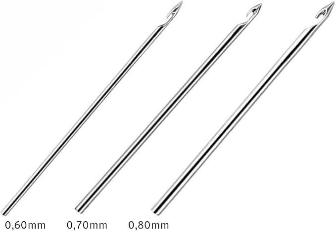 Nurge Premium Quality Tambour Hook with 3 Needles Tambour Embroidery Kit Tambour Crochet Hook Kits Sequin Beads Needle Set (Tambour Hook)
