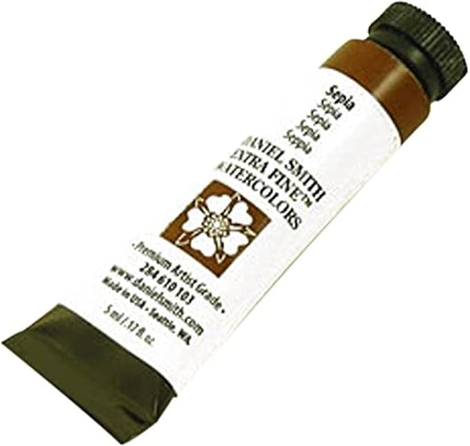 Daniel Smith Extra Fine Watercolor Paint, 5ml Tube, Sepia, 284610103, 0.17 Fl Oz (Pack of 1)