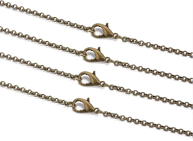 800 Pcs Jewelry Making Accessories Set with 100 Pieces Lobster Claw Clasp 200 Pieces Bead Tips Knot Covers and 500 Pieces Open Jump Ring Connectors DIY Jewelry Making Supplies Bracelets (Bronze)