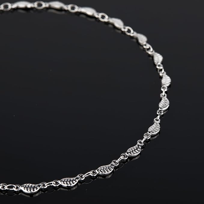 YOUBEIYEE 4 Meters Leaf Shape Jewelry Chains Bulk Stainless Steel Chain for Jewelry Making Women Necklace DIY Jewelry Supplies Findings
