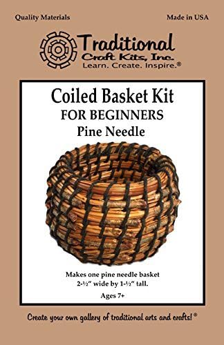 Traditional Craft Kits Beginner Basket Weaving Kit (Set of 6) - Basketry Weave Kit for Kids and Adults Complete with Basket Weaving Supplies and Instructional Booklets