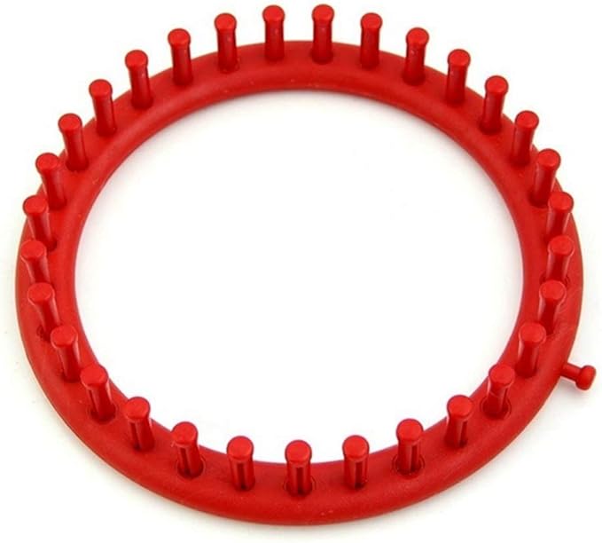 JapanAmStore Round Knitting Loom Plastic Knitting Hat Loom Knitter Yarn Needles Hook Weaving Tools (18cm)