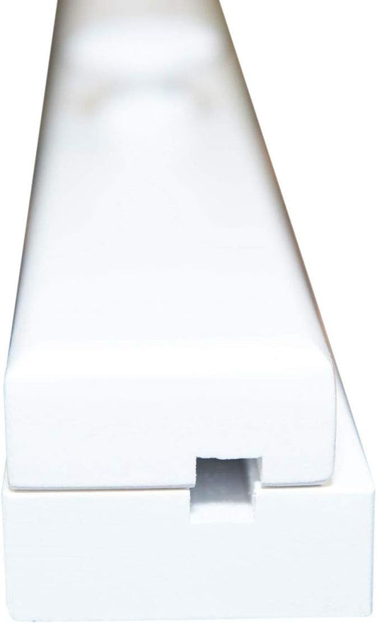 RRD Amish Made Quilt Rack Wall Mount - Rustic Tapestry Hangers for Rugs, Tapestries & More - Maple Wood, White Paint (96')