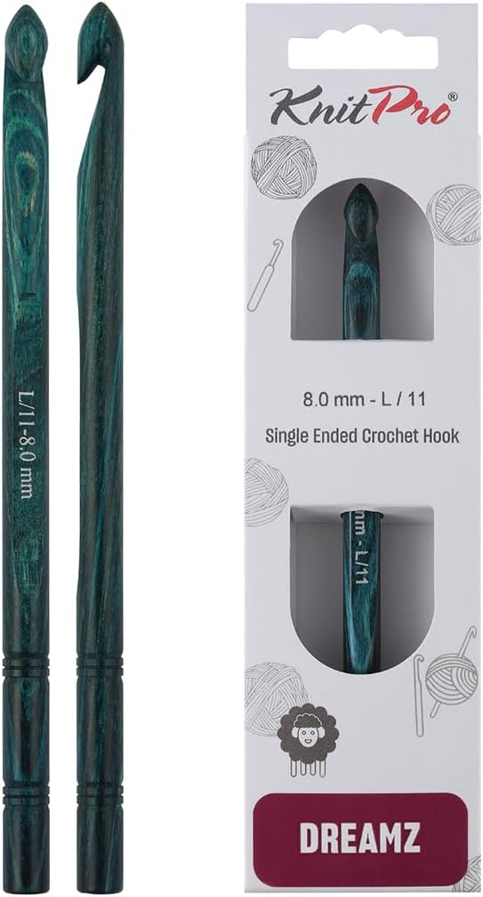 KnitPro Dreamz Single-Ended Crochet Hook | US Size L (8mm)