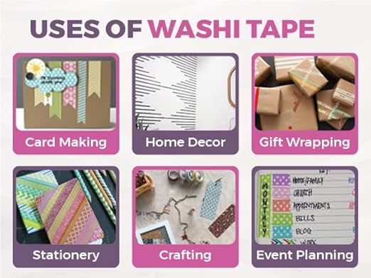 Syntego 2 Rolls Glitter Washi Tape Decorative Craft Self Adhesive Stick On Sticky Glitter Trim 15mm x 5 Meters (Rose Gold)