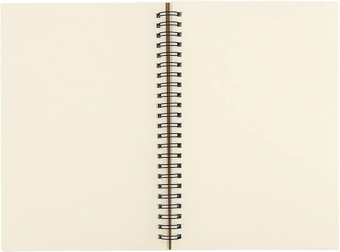 20 Pack A5 Unlined Spiral Notebook, 120 Pages/60 Sheets Softcover Kraft Blank Stketch Book Journal Notebook, Sketch Padfor Drawing, Sketching, Writing, 8.3 x 5.5 inch