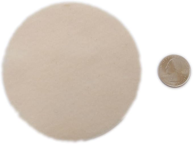 Playfully Ever After Cream Off-White Craft Felt Circles (4 Inch - 19pc)