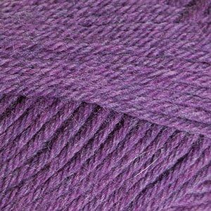 Knit Picks Wool of The Andes Worsted Weight Purple 100% Wool Yarn Multi Pack (10 Balls - Amethyst Heather)