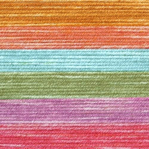 Lion Brand Yarn, Mandala Ombré Variegated Yarn for Crocheting, Knitting, and Crafts, Tranquil, 3 Pack, Soft, Acrylic Fiber for Cozy Blankets, Worsted Weight Sweaters and Colorful Shawls