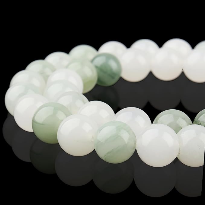 Natural Gemstone Beads for Jewelry Making - 6mm Stone Round Craft Beads for Bracelets(58-62pcs, Tianshan Quartzite)
