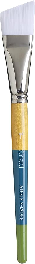 Princeton Snap! White Taklon Angled Paintbrush: 1 inch