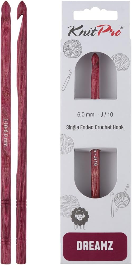 KnitPro Dreamz Single-Ended Crochet Hook | US Size J (6mm)