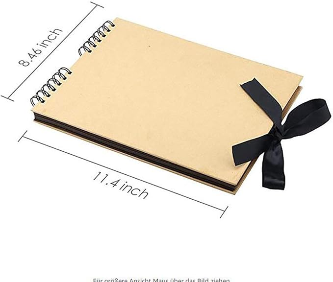 Gotideal DIY Scrapbook Album Craft Paper Wedding and Anniversary Photo Album Family Scrapbook，DIY Accessories and Scrapbooking Supplies,40 Sheets（Yellow）