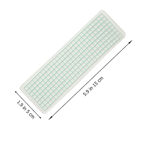 Toyvian Washi Tape Cards, 40pcs Plastic Storage Boards Paper Tape Holder Organizer Sub-Packing Cards Round Corner Design for DIY Crafts Office Home Scrapbooking School Use, 15x5cm, Green