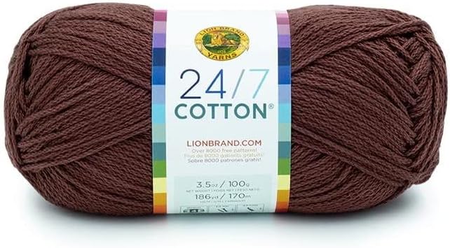 Lion Brand Yarn - 24/7 Cotton - 6 Skein Assortment (Autumn)