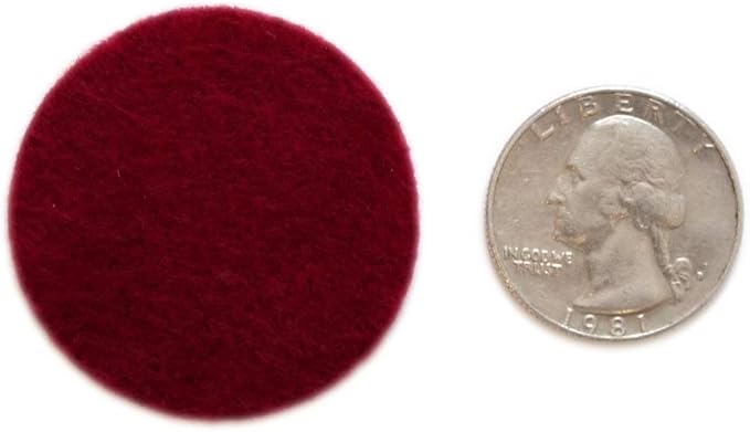 Playfully Ever After Cardinal Red Craft Felt Circles (1.5 Inch - 94pc)