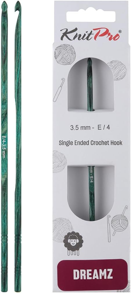 KnitPro Dreamz Single-Ended Crochet Hook | US Size E (3.5mm)