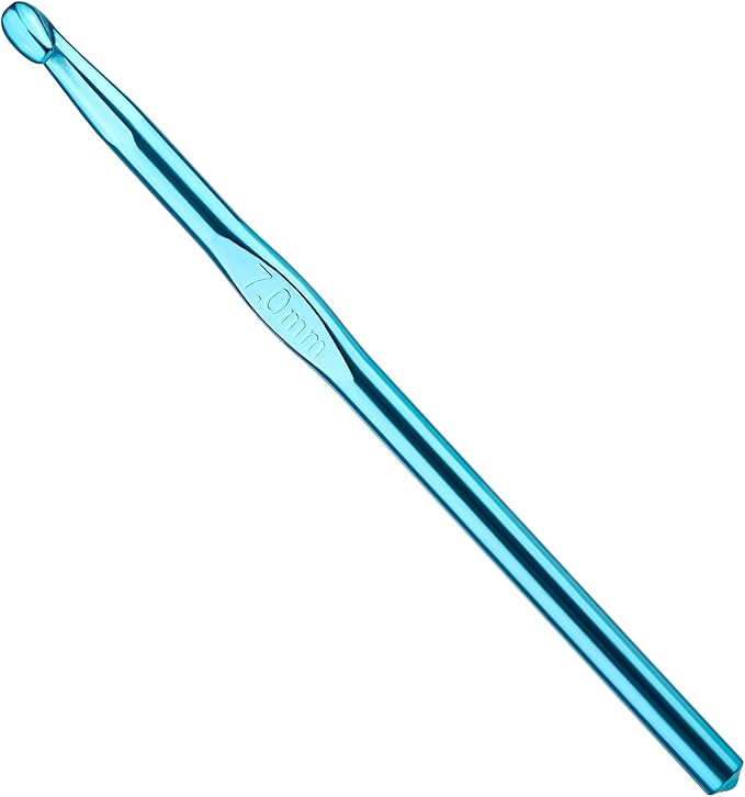 7mm Aluminum Crochet Hook, Smooth Crochet Needles, Knitting Needles for Yarn Craft, Great Handmade DIY Present for Friends, Random Color