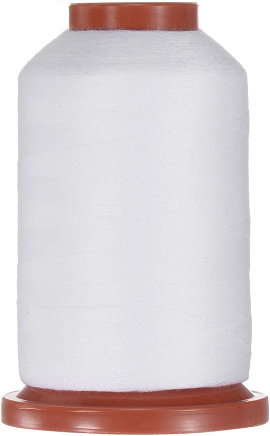uxcell 40D/2 Sewing Thread 1100 Yards Polyester Household Sewing String Hand Stitching Polyester Cord for Clothing Stitching Shoe Bag Repairing DIY Craft Snow White