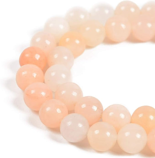 36pcs 10mm Natural Pink Aventurine Gemstone Round Spacer Loose Stone Beads for Jewelry Making 15.5" 1 Strand (Pink Aventurine, 10mm 36Beads)