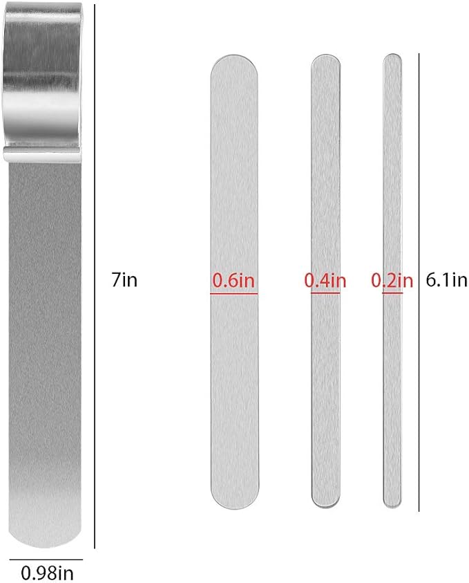 Amytalk Steel Bracelet Bending Bar Kit with 9 Pcs Aluminum Bracelet Blank - Tool for Bending Metal Stamping Blank Bracelets and DIY Bracelet Jewelry Making