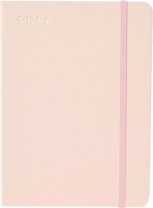 CuppaClip Watercolor Journal 300GSM Fine Grain Art Supplies for Adults Kids Watercolor Pad Wet Media Painting Wood Pulp Paper (Pink, 5.3x7.2in)