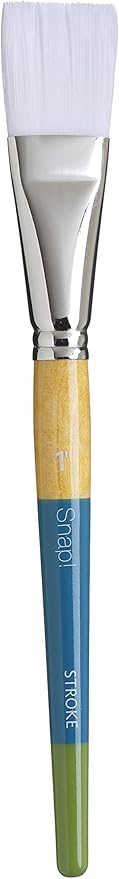 Princeton 9850ST-100 Snap Brush White Taklon Stroke, 1", White
