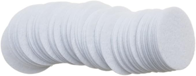 Playfully Ever After 2.5 Inch White 46pc Stiff Felt Circles