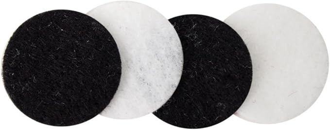 Playfully Ever After Black & White Craft Felt Circles (3/4 Inch - 300pc)