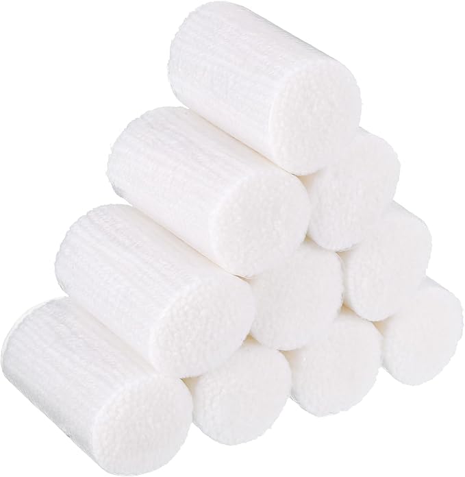 PATIKIL 10 Rolls Latch Hook Yarn Kit - Precut Rugs Yarn for Crochet Bundles, Tapestry DIY Craft - Adults Beginners Rug Making - White