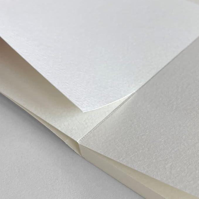 2 Packs Tearable Square 3.9X3.9 300gsm Portable Watercolor Paper Pad Journal 40pgs (20 Sheets Front Back 2 Textures) Travel Size for Calligrapher Watercolour Sketch Book Notebook. White 2pc