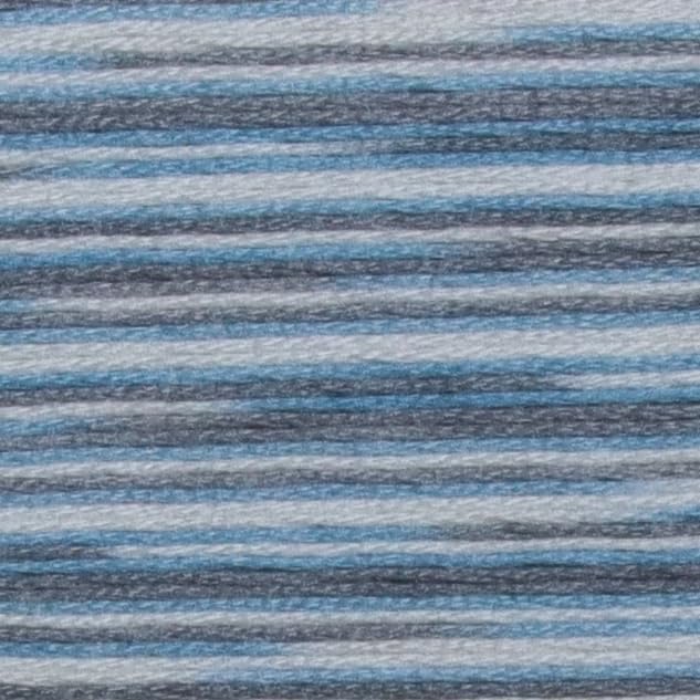 KCS Big skeins of 25 Meters Size 25 Color Variegated Cross Stitch Stranded Threads,6 skeins,4010