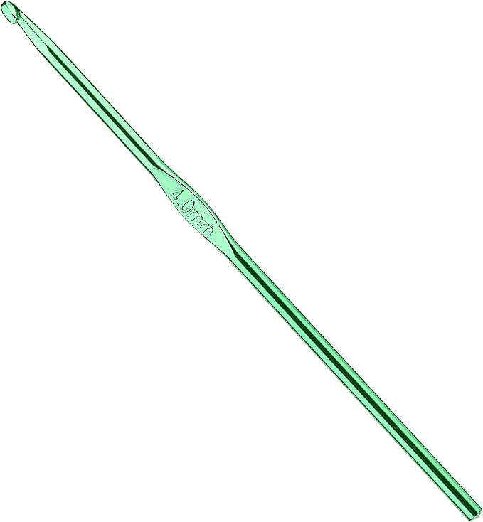 4mm Aluminum Crochet Hook, Smooth Crochet Needles, Knitting Needles for Yarn Craft, Great Handmade DIY Present for Friends, Random Color
