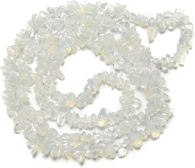 5-8mm Natural Opalite Gemstone Chips Beads Healing Crystals Waist Bracelets Necklace Kit Irregular Stone DIY Crafts Design Jewelry Making