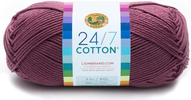 Lion Brand Yarn - 24/7 Cotton - 6 Skein Assortment (Mountain)