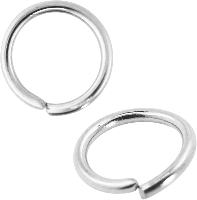 Mandala Crafts Assorted Silver Color Jump Rings Jewelry Findings Metal O Rings for Jewelry Making Supplies - 5000 3mm Small Open Jump Rings Kit for Necklace Earring