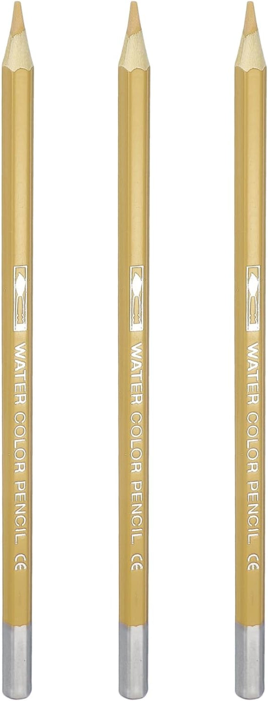 PATIKIL Watercolor Pencils, Earth Yellow Color Pencil Set Sketch Coloring Drawing Colored Pencils Bulk Artist Drawing Supplies for Adult Coloring Book Blending, 3 Pcs