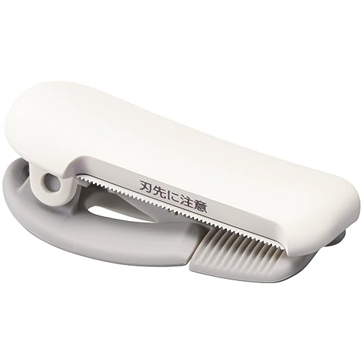 KOKUYO Washi Tape Cutter, Masking Tape Dispenser, Mini Portable Light Cutting, Clip Type, for 20-25mm Wide Tape, White, Japan Import (T-SM401W)
