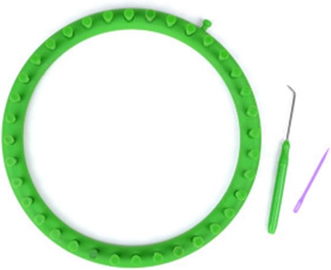 JapanAmStore Round Knitting Loom Plastic Circle Knitting Hat Knitter Yarn Needles Hook DIY Hats Scarves (23cm)