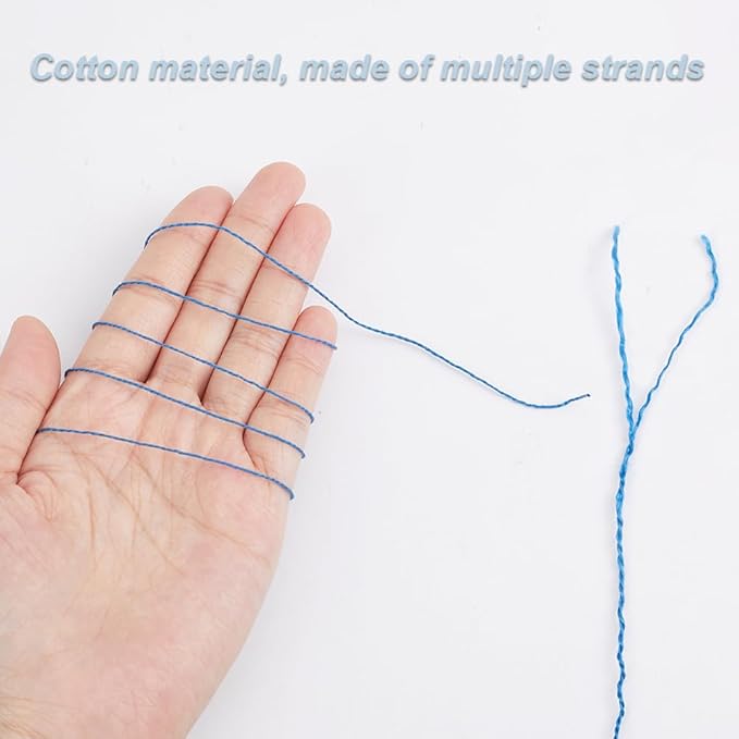 FREEBLOSS 4 Pcs Sashiko Thread Skein 100 Meters*4 Colors Cotton Embroidery Thread Japanese Quilting & Sashiko Kit Supplies