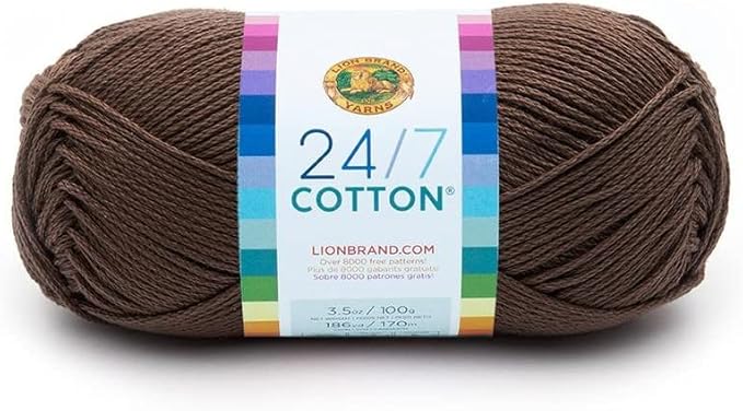 Lion Brand Yarn - 24/7 Cotton - 6 Skein Assortment (Mountain)