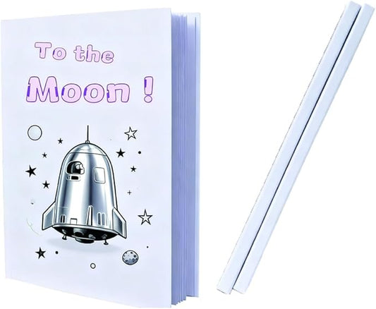 2PCS 7x10 Inch White Blank Books for Kids 160GSM Blank Hardcover Book to Write Stories Hardcover Sketchbooks for Students DIY Make Your Own Book Blank inside 48 Pages