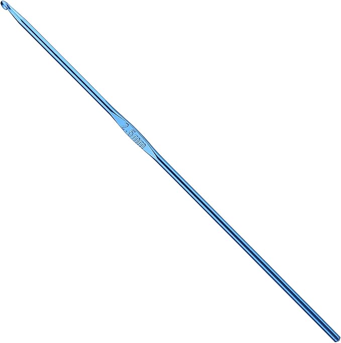 2.5mm Aluminum Crochet Hook, Smooth Crochet Needles, Knitting Needles for Yarn Craft, Great Handmade DIY Present for Friends, Random Color