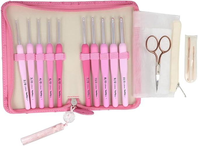 Tulip Crochet Hook, Pink, One Size