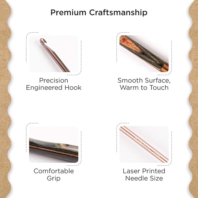 Knitter’s Pride Terra Single-Ended Crochet Hook – US Size B (2.25mm)