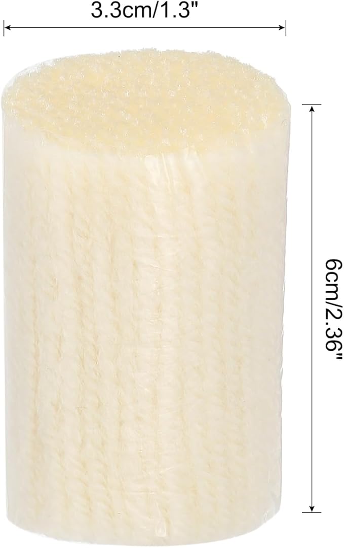PATIKIL 10 Rolls Latch Hook Yarn Kit, Precut Rugs Making Crochet Bundles for Adults Beginners Tapestry DIY Craft, Beige