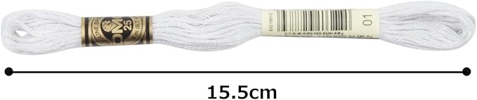 DMC DMC25B #25 Thread Embroidery Thread 12 Bundles #01 Gray
